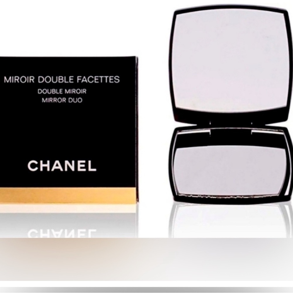 Chanel Black Double Facettes Mirror with Dust Bag. New in Chanel Box. - Picture 5 of 6